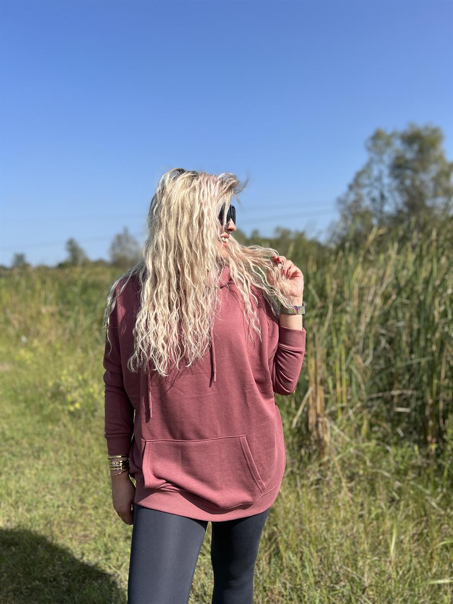 gül kurusu sweatshirt