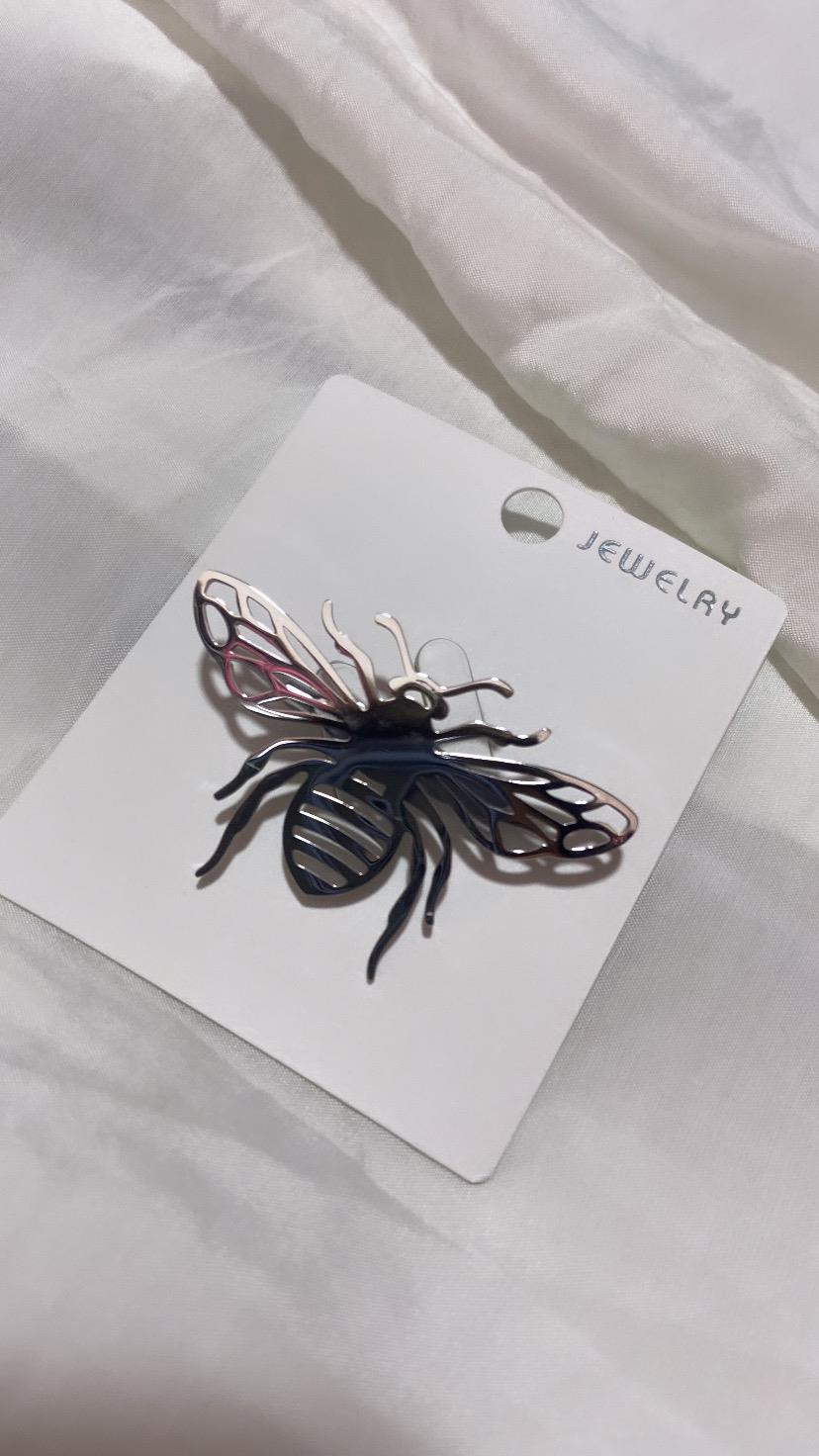 Gümüş Çelik Broş