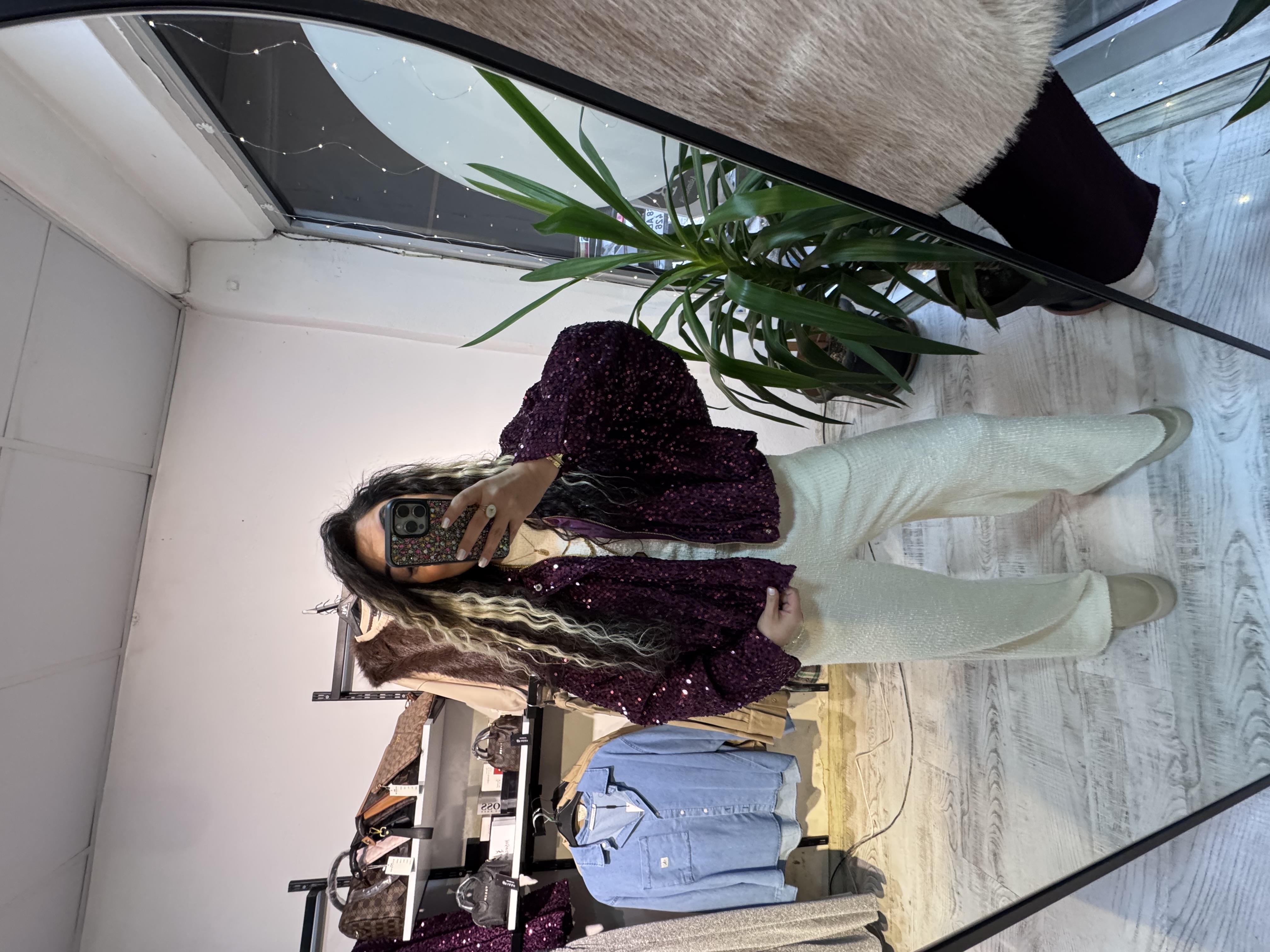 Kadife Payet Bomber Ceket