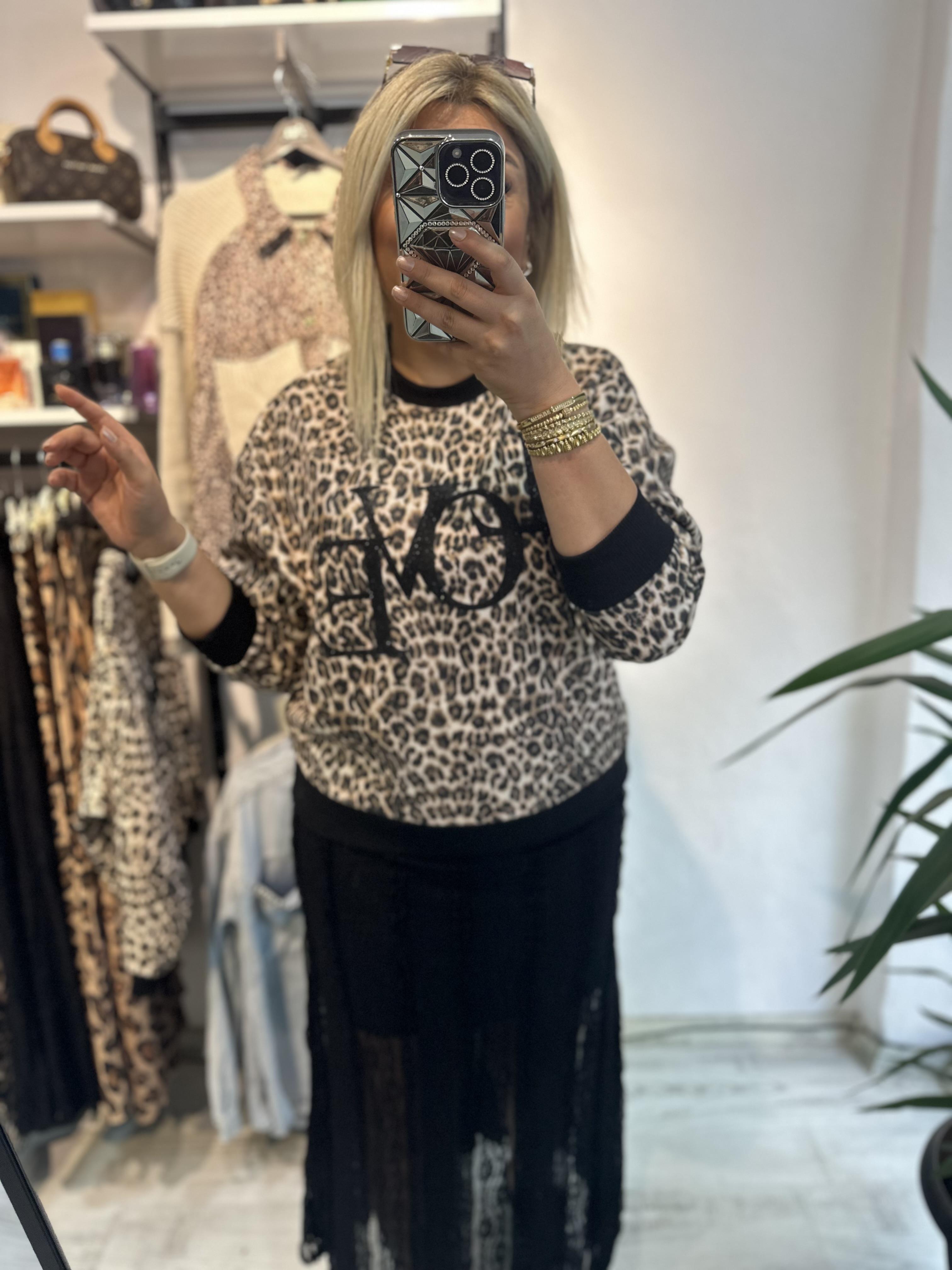 Leoparlı Sweat