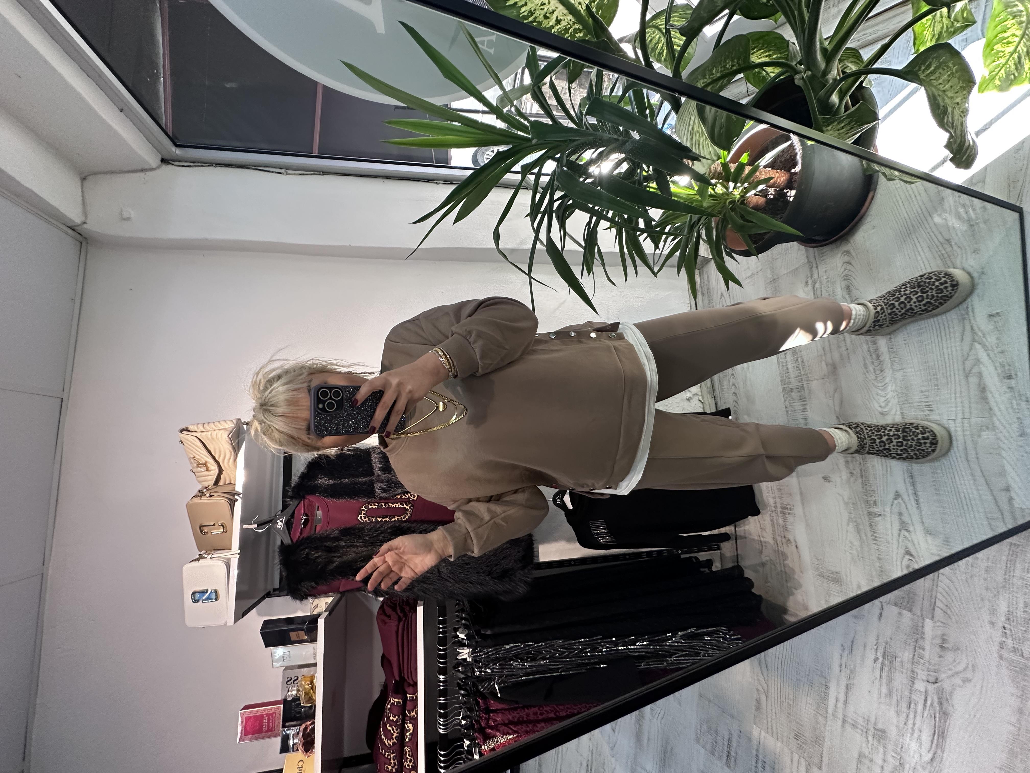 Modal Kumaş Çıt Çıt Detaylı Takım