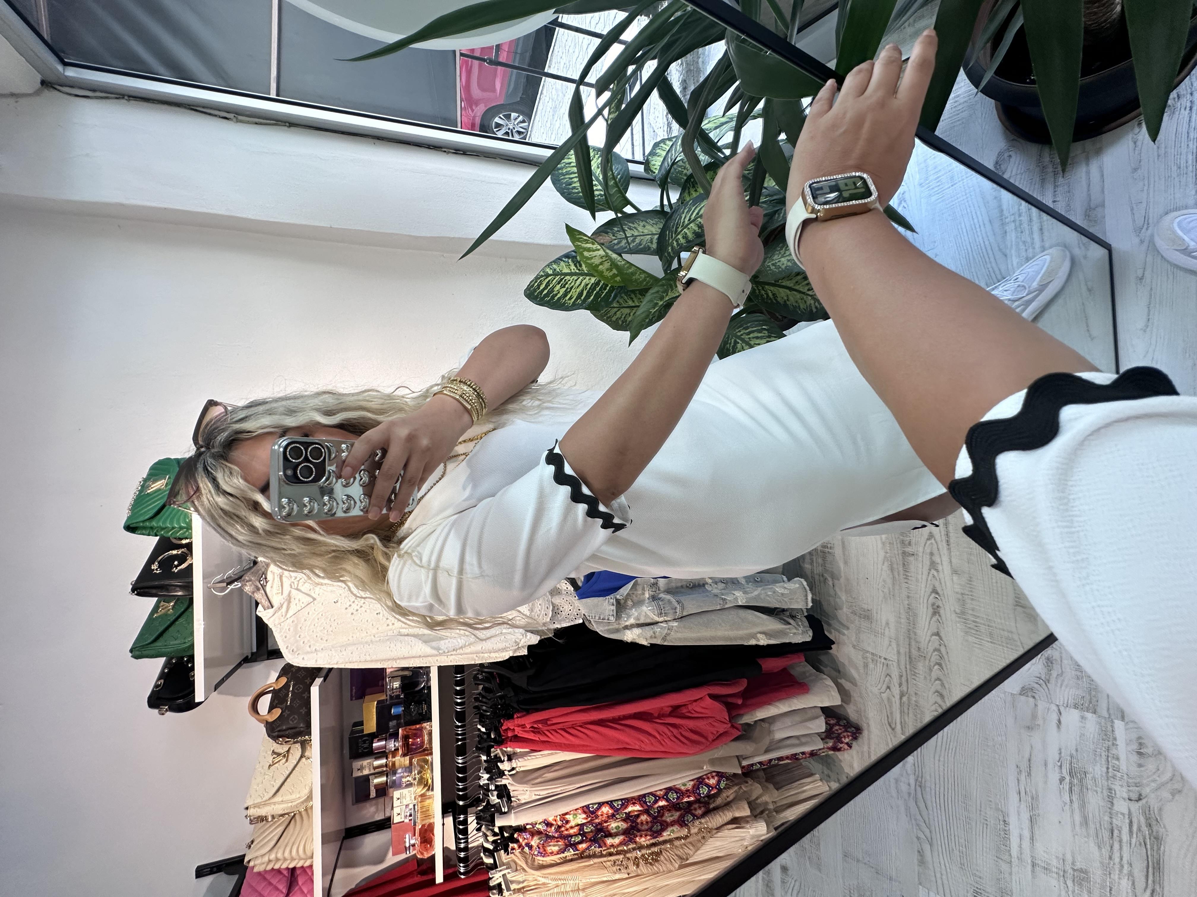 Orijinal Marka Biyeli Beyaz  Elbise