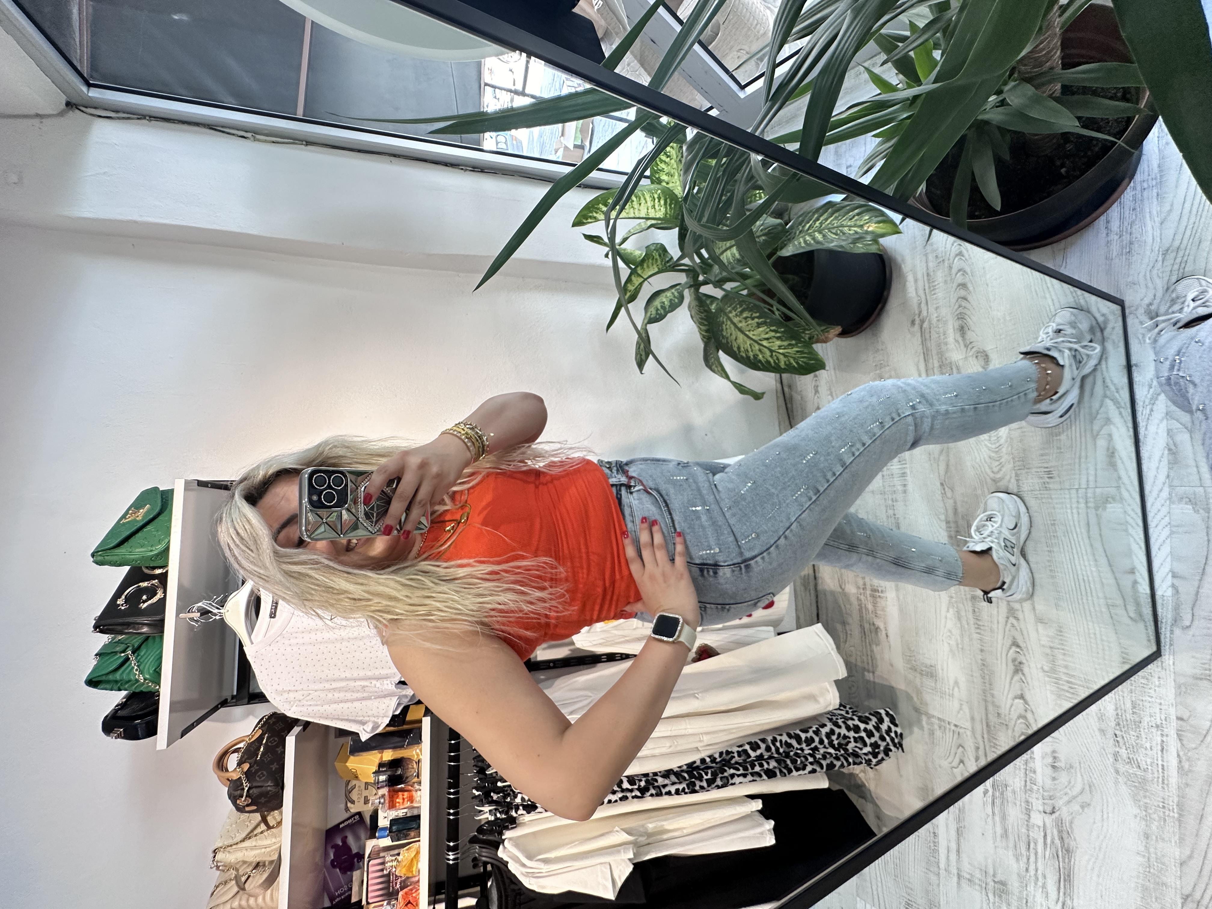 Premium Kalite Taşlı Jean