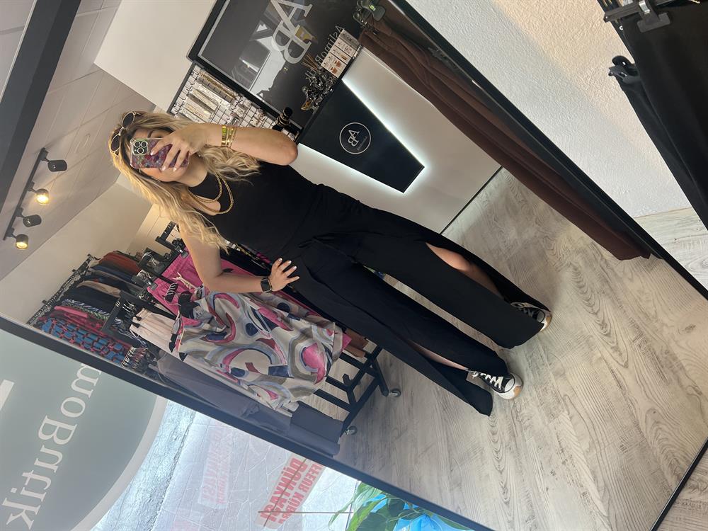 ritmaçlı bağlamalı pantolon