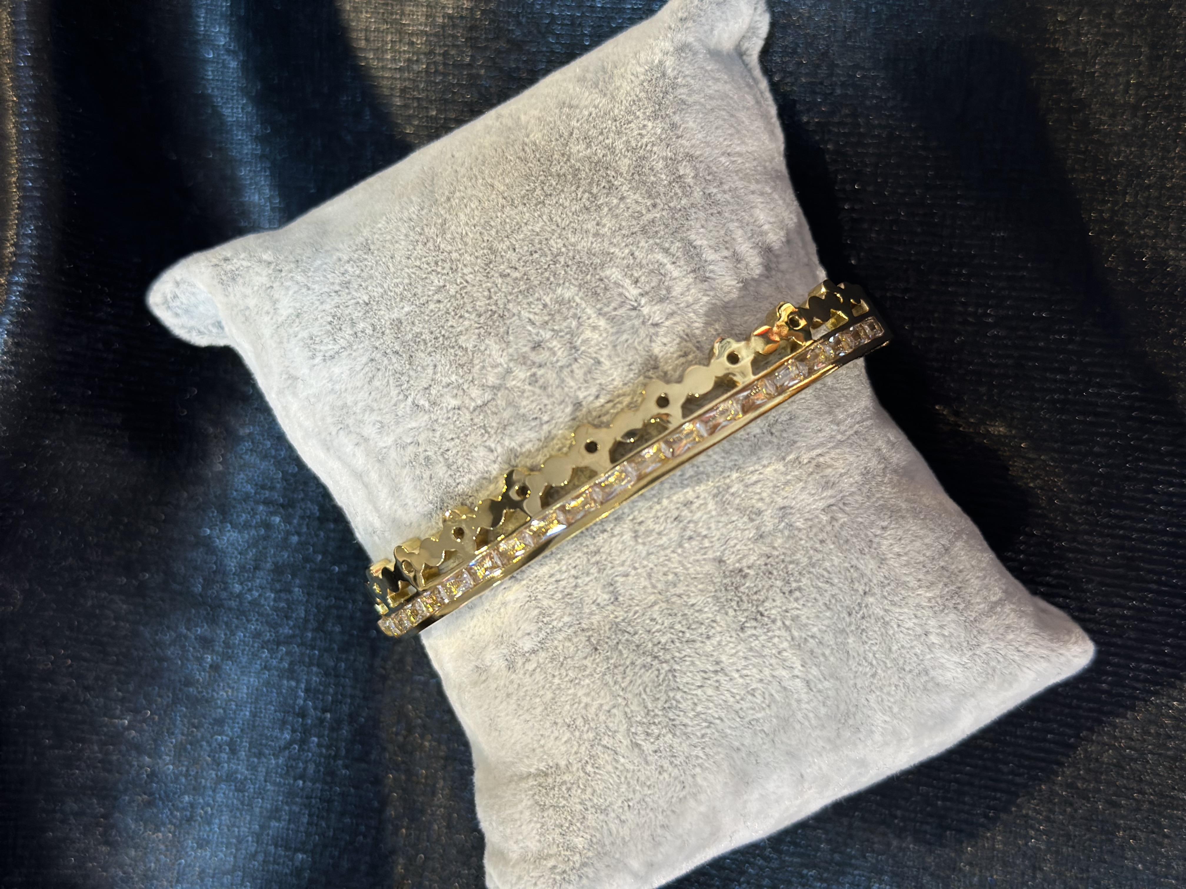 Taşlı Çelik Bilezik