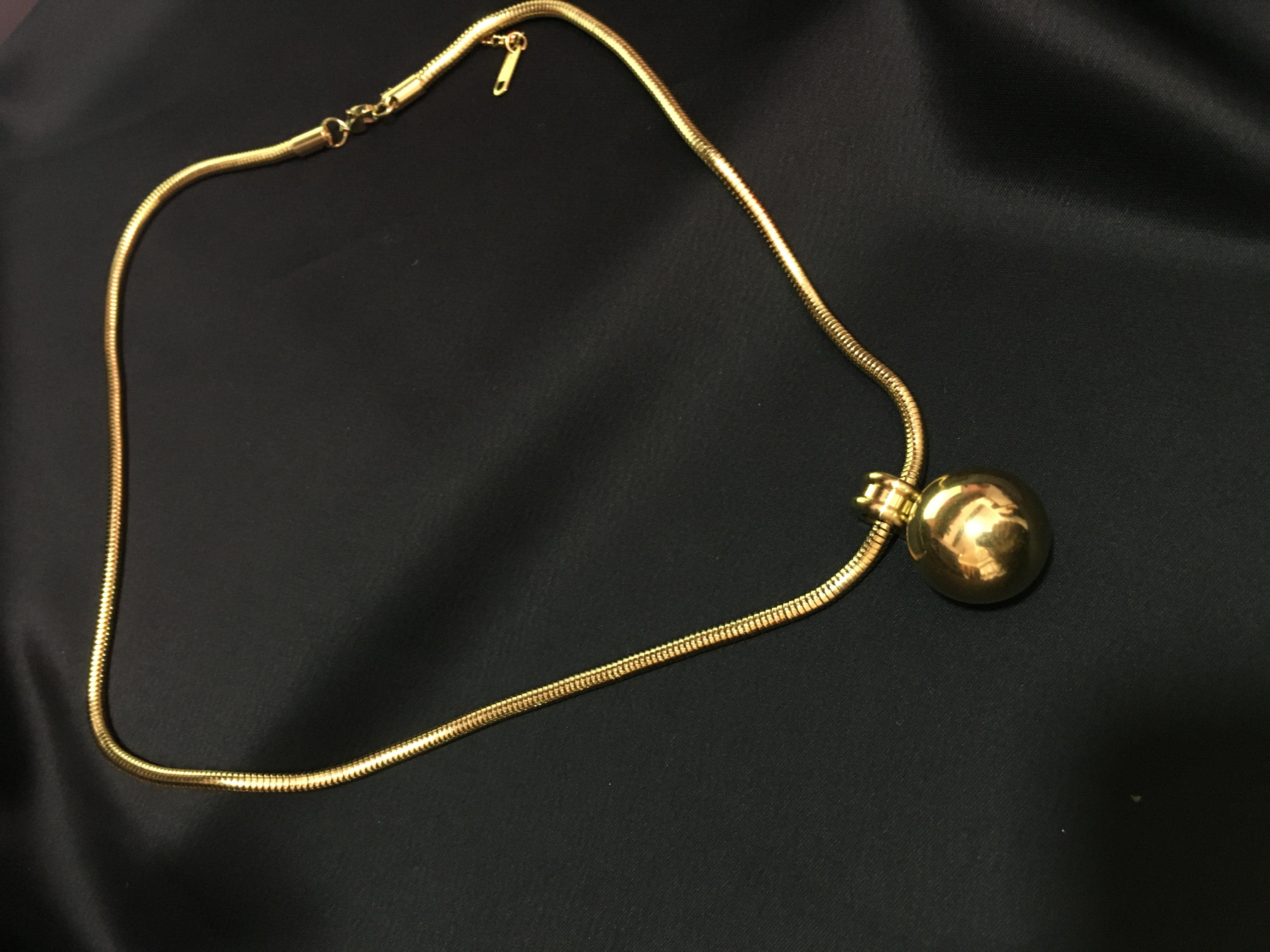 Top Çelik Gold Kolye