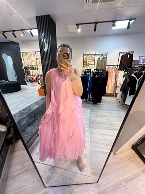 Pembe Tensel  Elbise