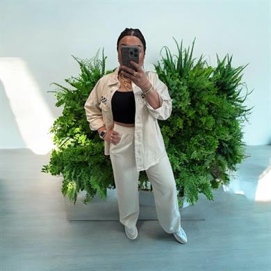 Bel Detaylı Premium Seri Gabardin Kumaş Palazzo  Pantolon