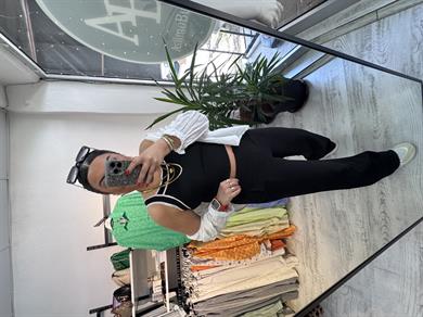 Korsaj Bel Siyah Palazzo Pantolon