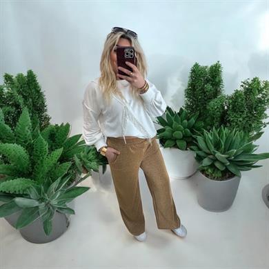 Marka Model Gold Simli Pantolon