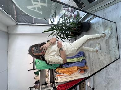 Marka Model Şeritli Bej Takım