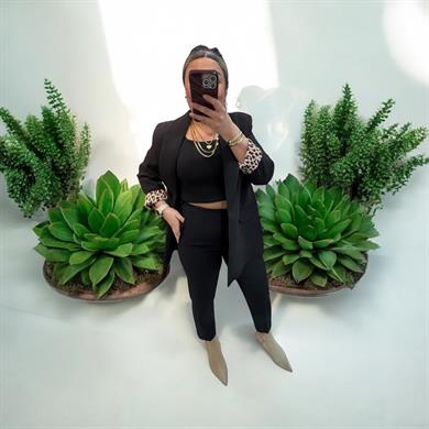 Premium Seri Double Atlas Kumaş Pantolon Siyah