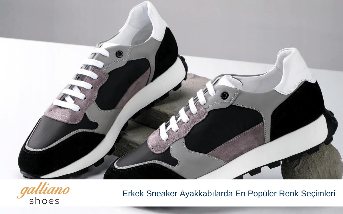 erkek sneaker ayakkabılarda en popüler renk