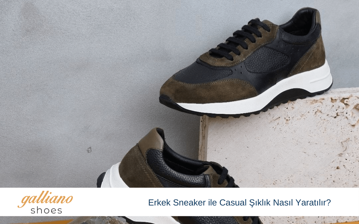 erkek sneakers ile casual şıklık