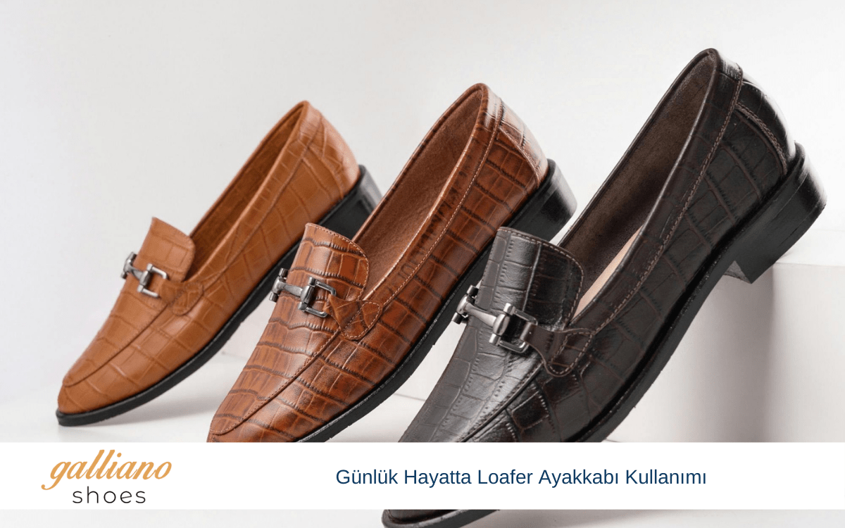 günlük hayatta loafer ayakkabı kullanımı