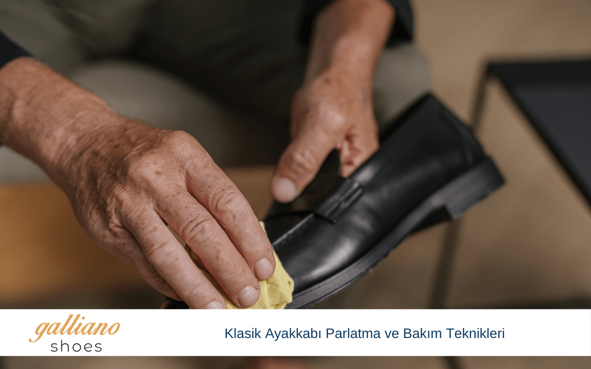 klasik ayakkabı parlatma ve bakım