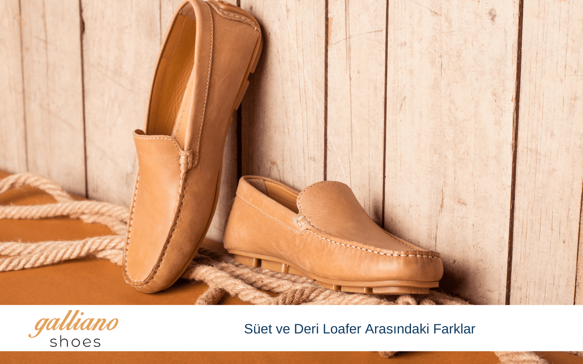 süet ve deri loafer