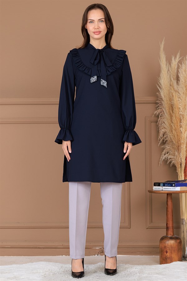 Asel Tunik Pantolon İkili Takım Lacivert