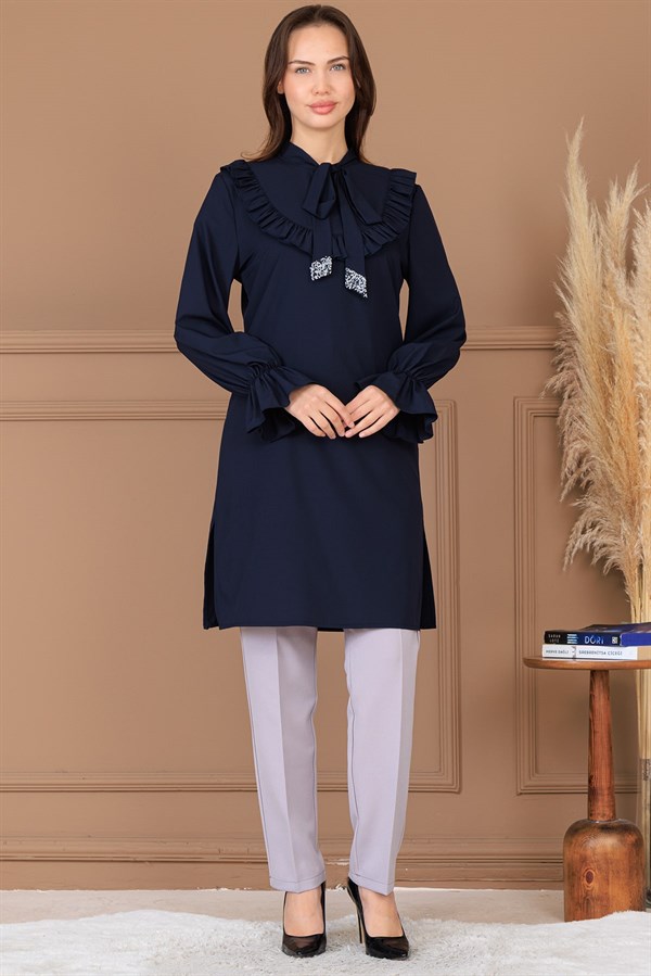 Asel Tunik Pantolon İkili Takım Lacivert