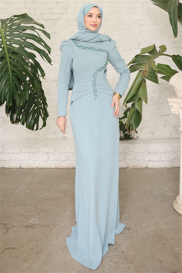 Cleopatra Tesettür Abiye Mint
