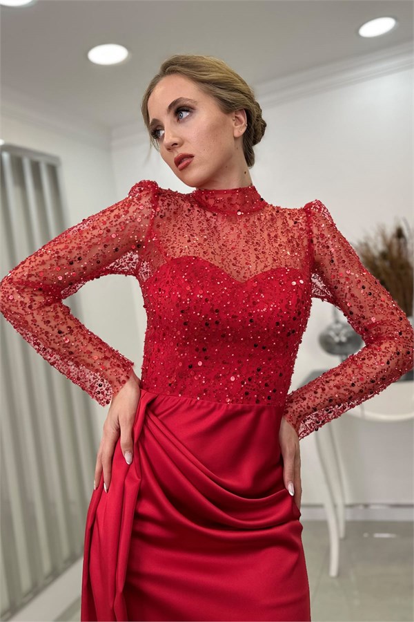 Gece Abiye Kırmızı