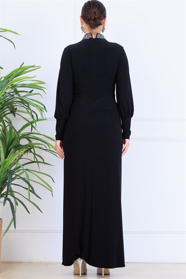 Melisa Tesettür Abiye Siyah