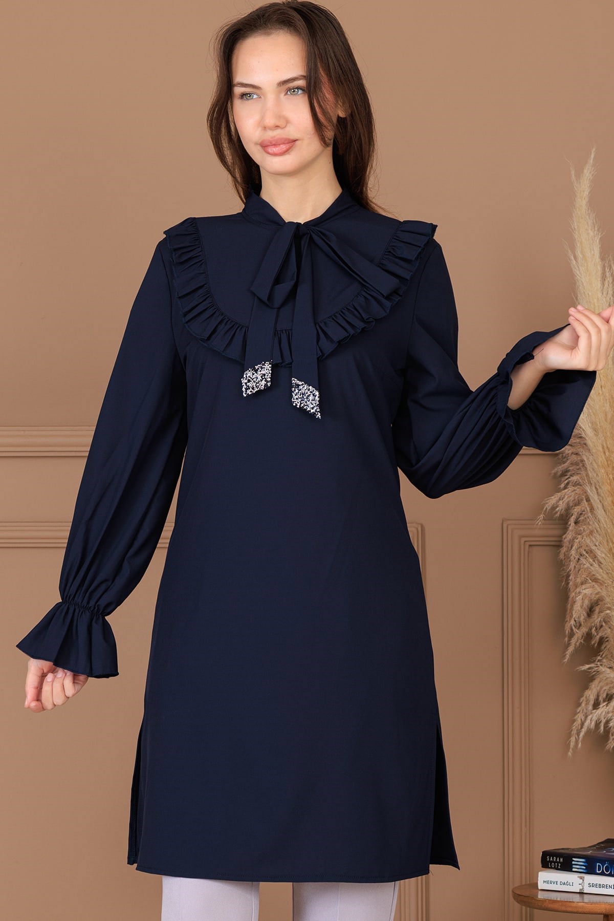 Asel Tunik Pantolon İkili Takım Lacivert