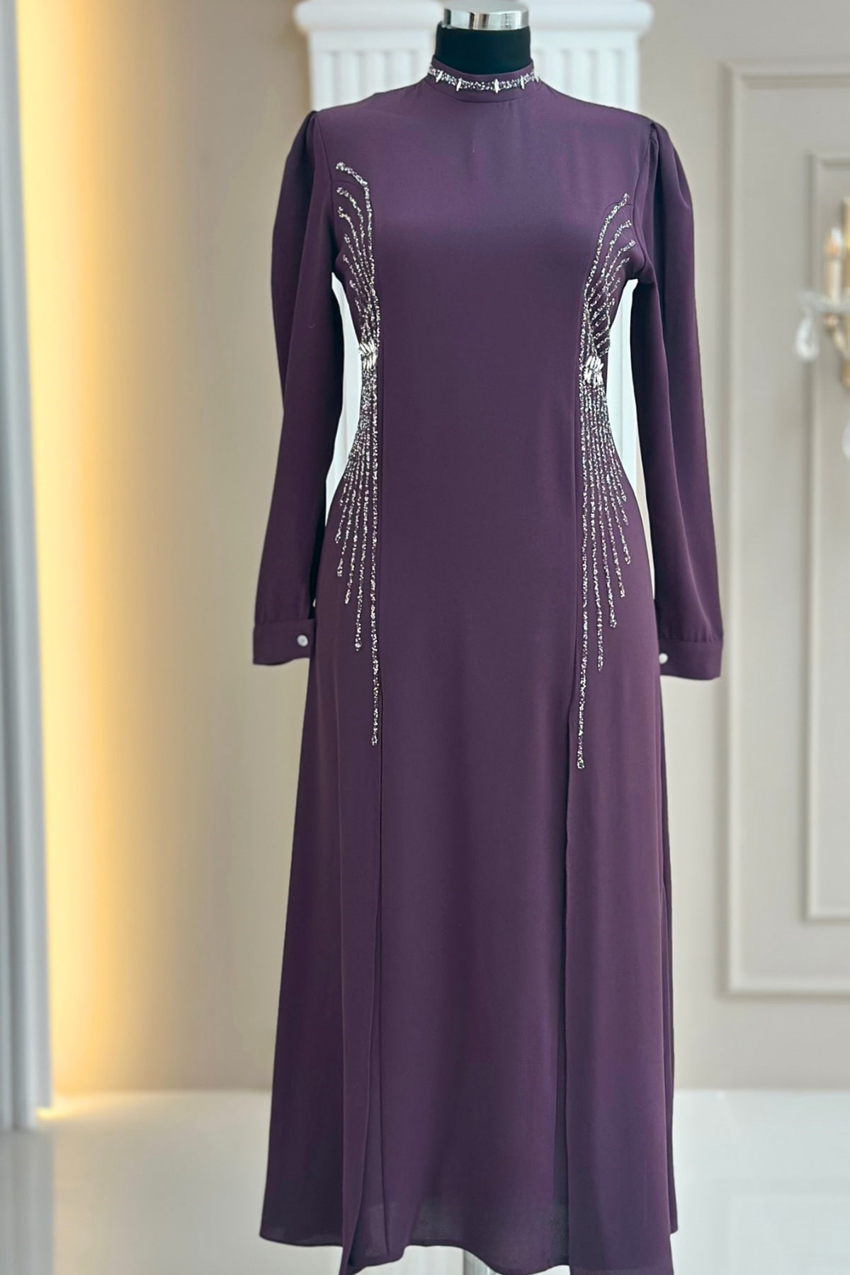 Duru Tesettür Abiye Violet