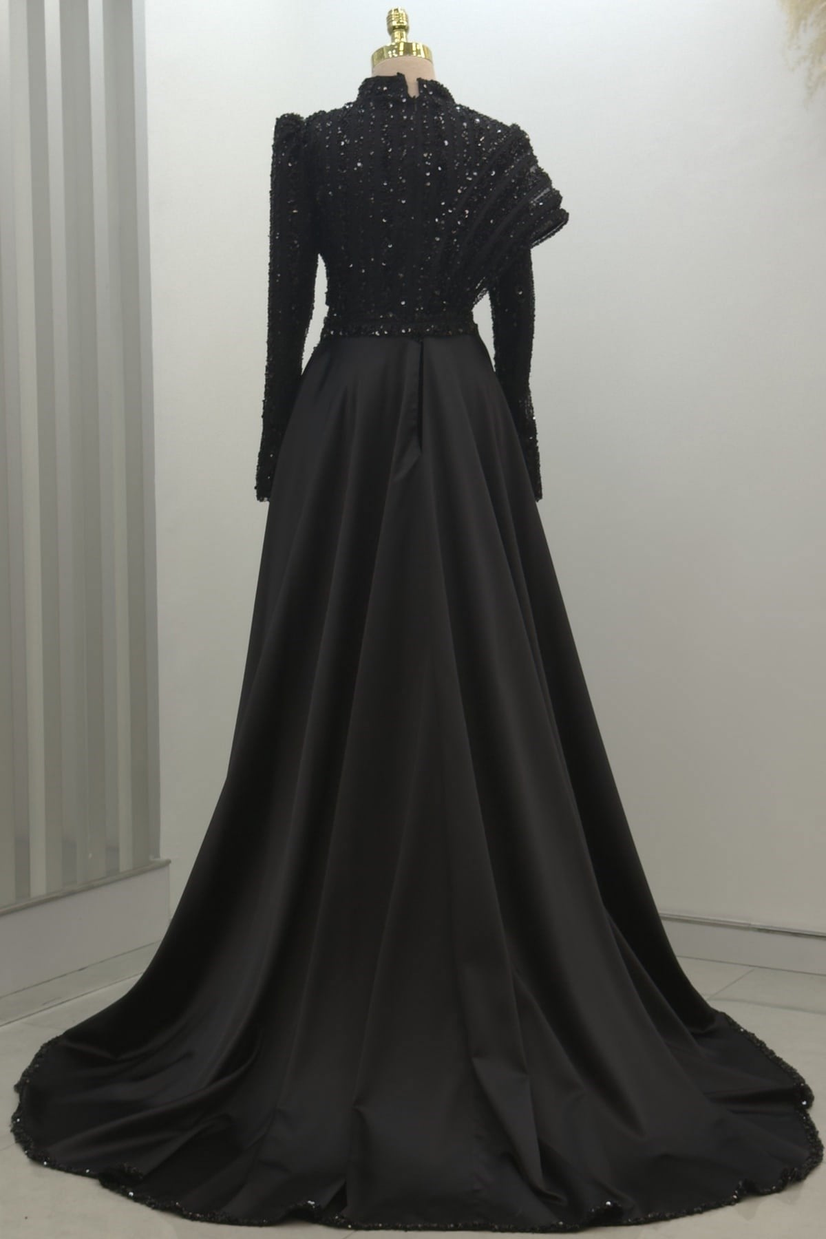 Elegance Tesettür Abiye Siyah