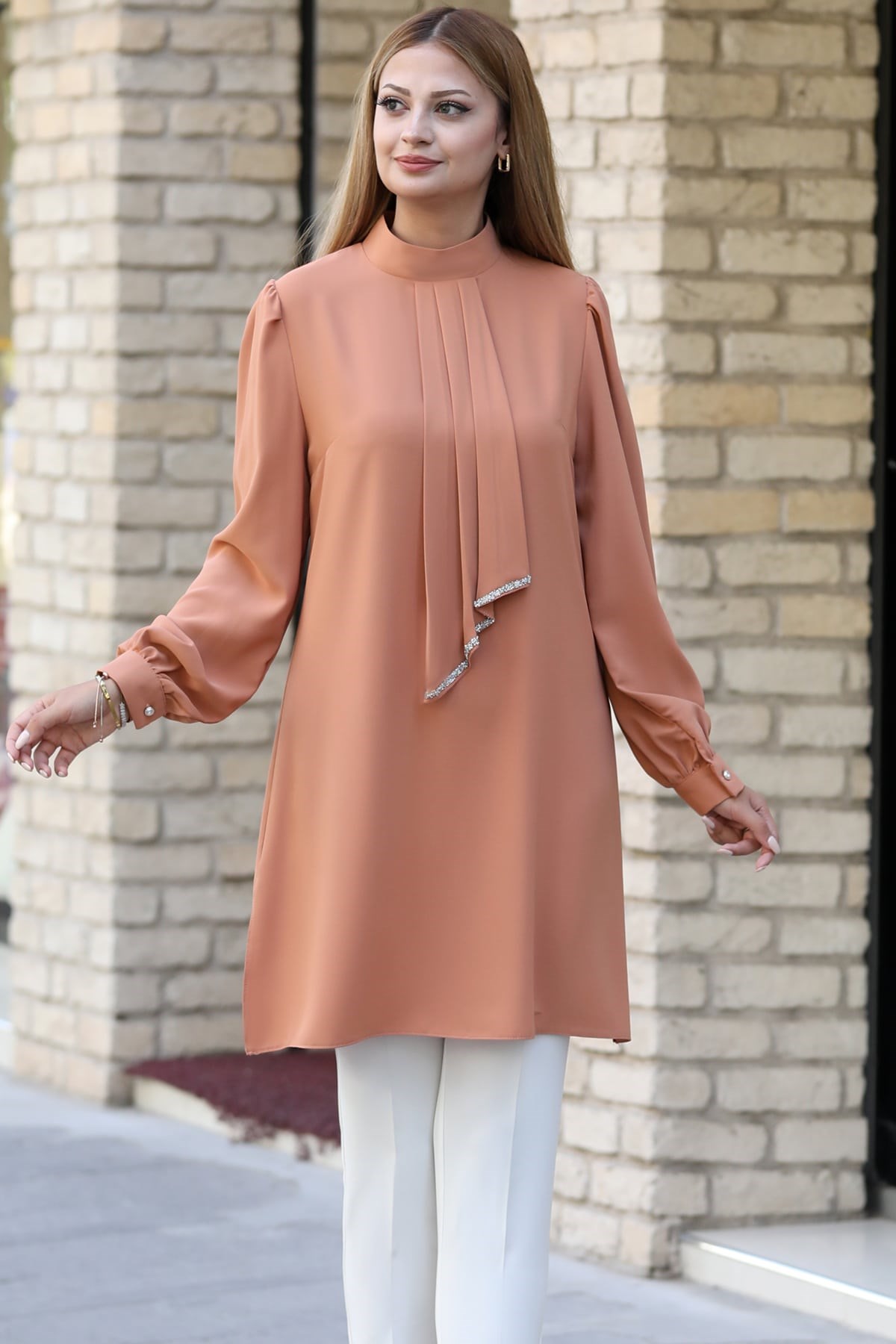 Işıl Tesettür Tunik Camel