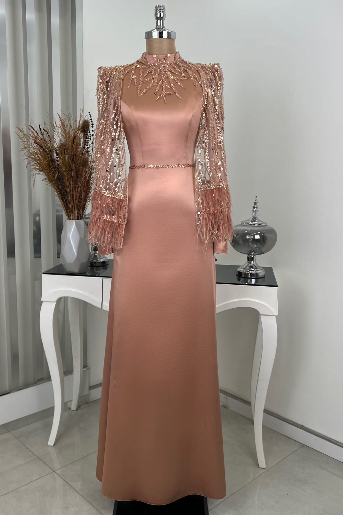 Matmazel Tesettür Abiye Rose