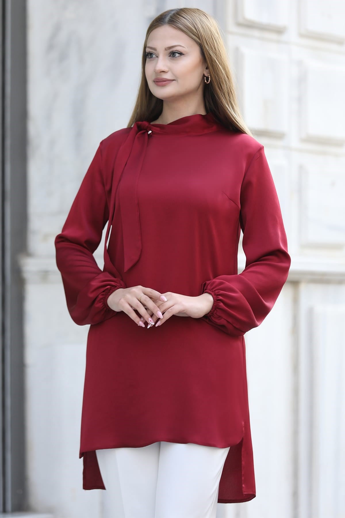 Trend Tesettür Tunik Kırmızı