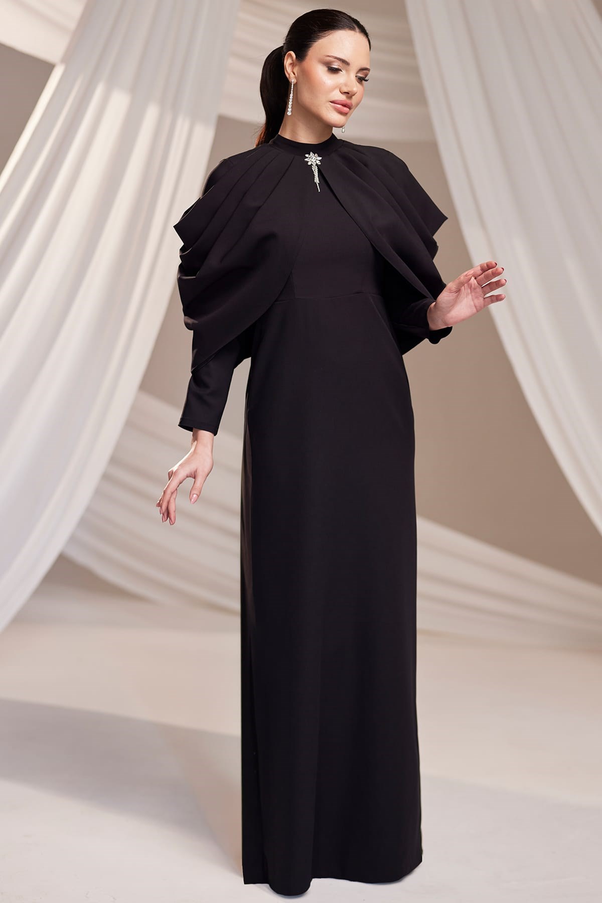 Zahra Tesettür Abiye Siyah