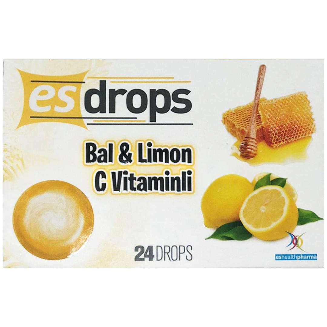 Esdrops Bal Limon C Vitaminli 24 Pastil