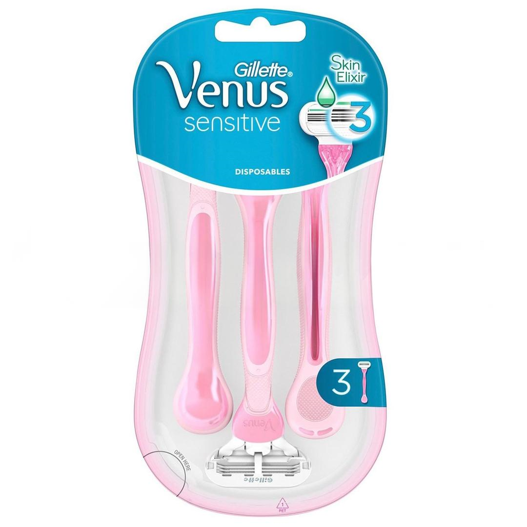 Gillette Venus Sensitive Pembe Tıraş Bıçağı 3lü