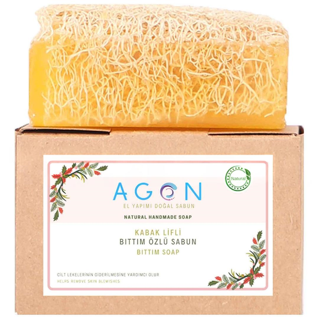Agon El Yapımı Doğal Kabak Lifli Bıttım Özlü Sabun 120 gr