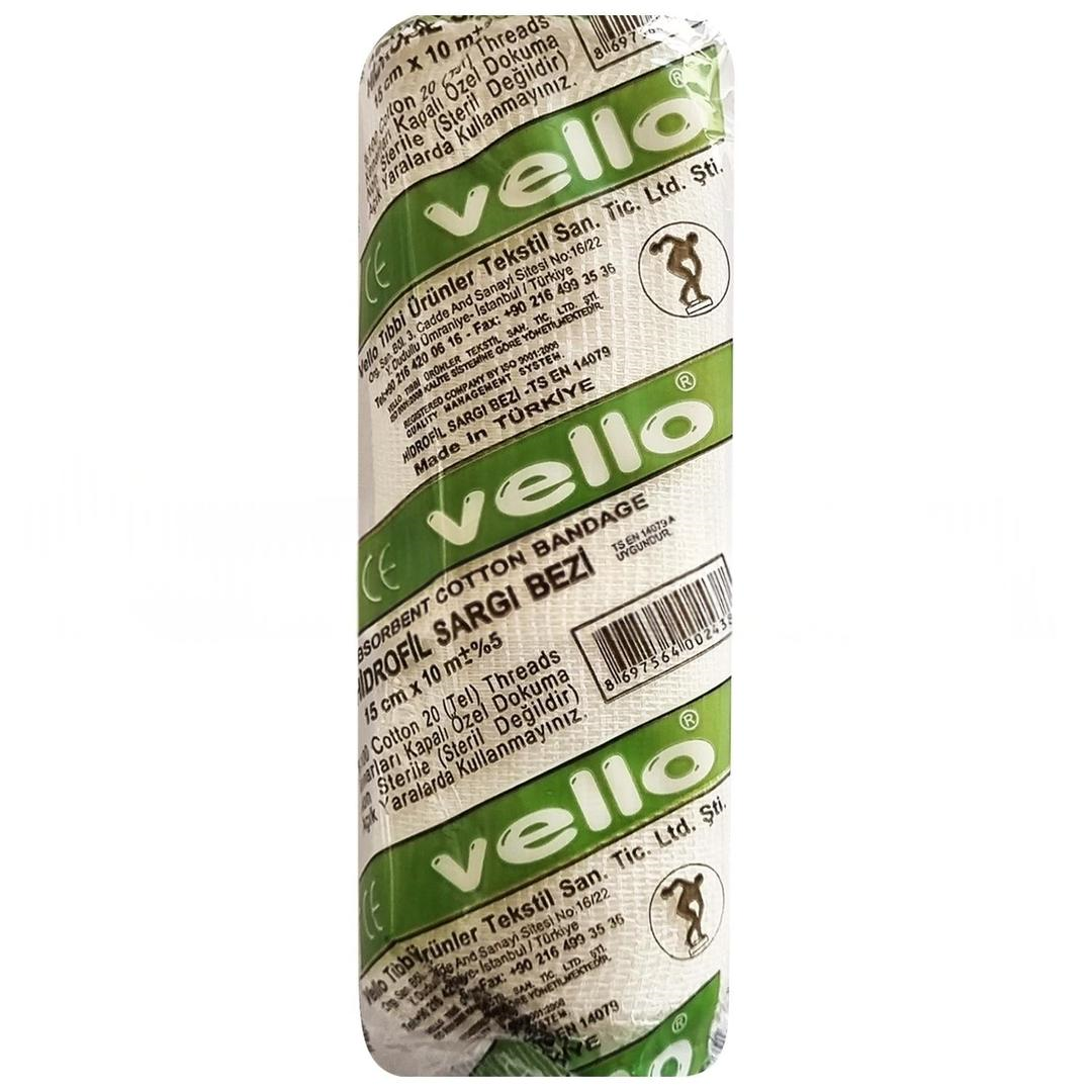 Vello Hidrofil Sargı Bezi 15 cm x 10 m