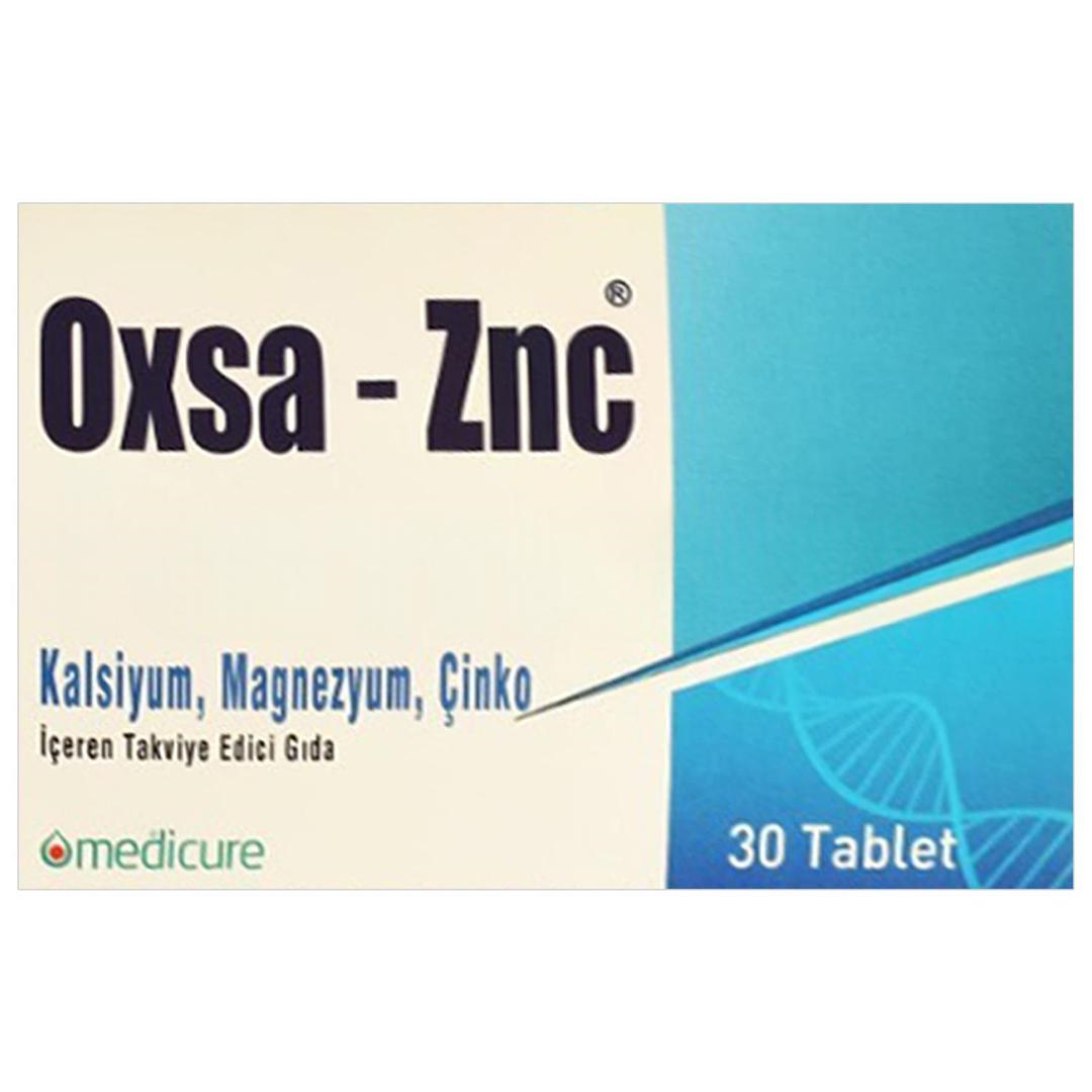 Oxsa ZNC Kalsiyum Magnezyum Çinko 30 Tablet