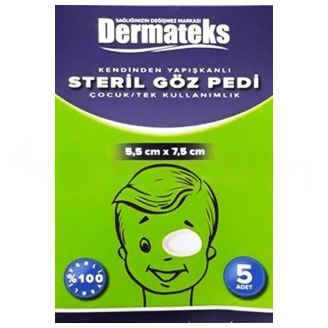 Dermateks Kendinden Yapışkanlı Terapi Göz Pedi 5x7.5 cm 5 Adet - Çocuklar İçin