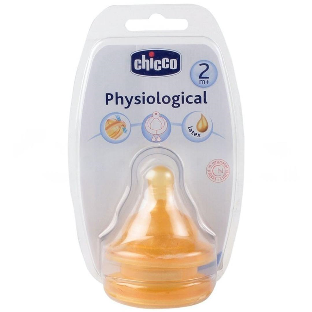 Chicco Biberon Emzik Orta Akış Kauçuk 2 Ay