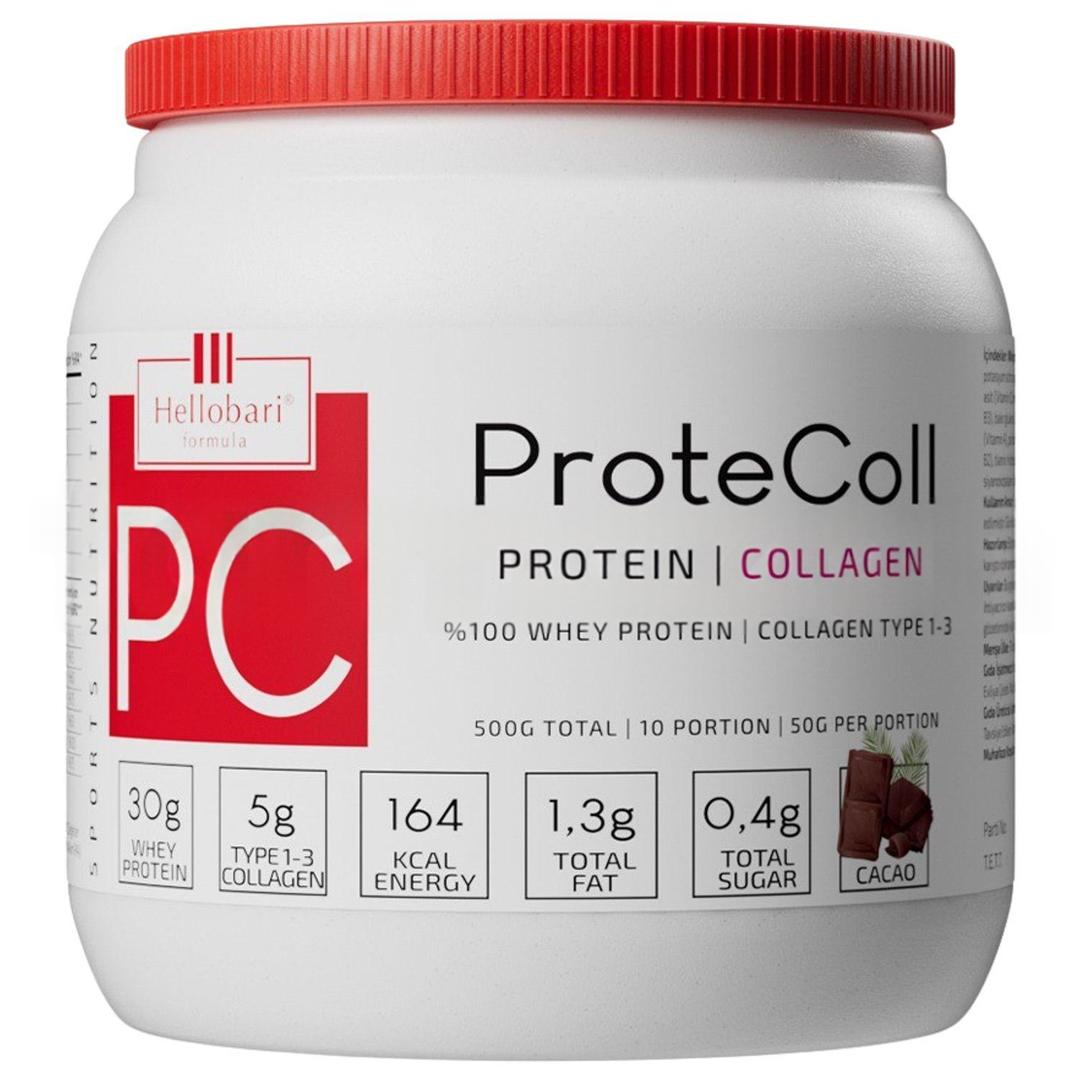 Hellobari Formula Protecoll Whey Protein&Kollajen Kakaolu 10 Porsiyon