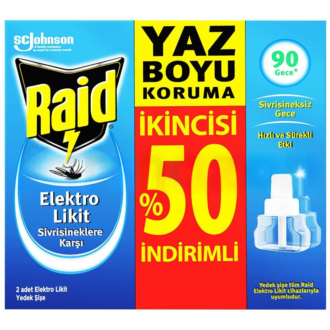 Raid Elektro Likit Yedek 90 Gece Promo Paket 2 x 27 ml