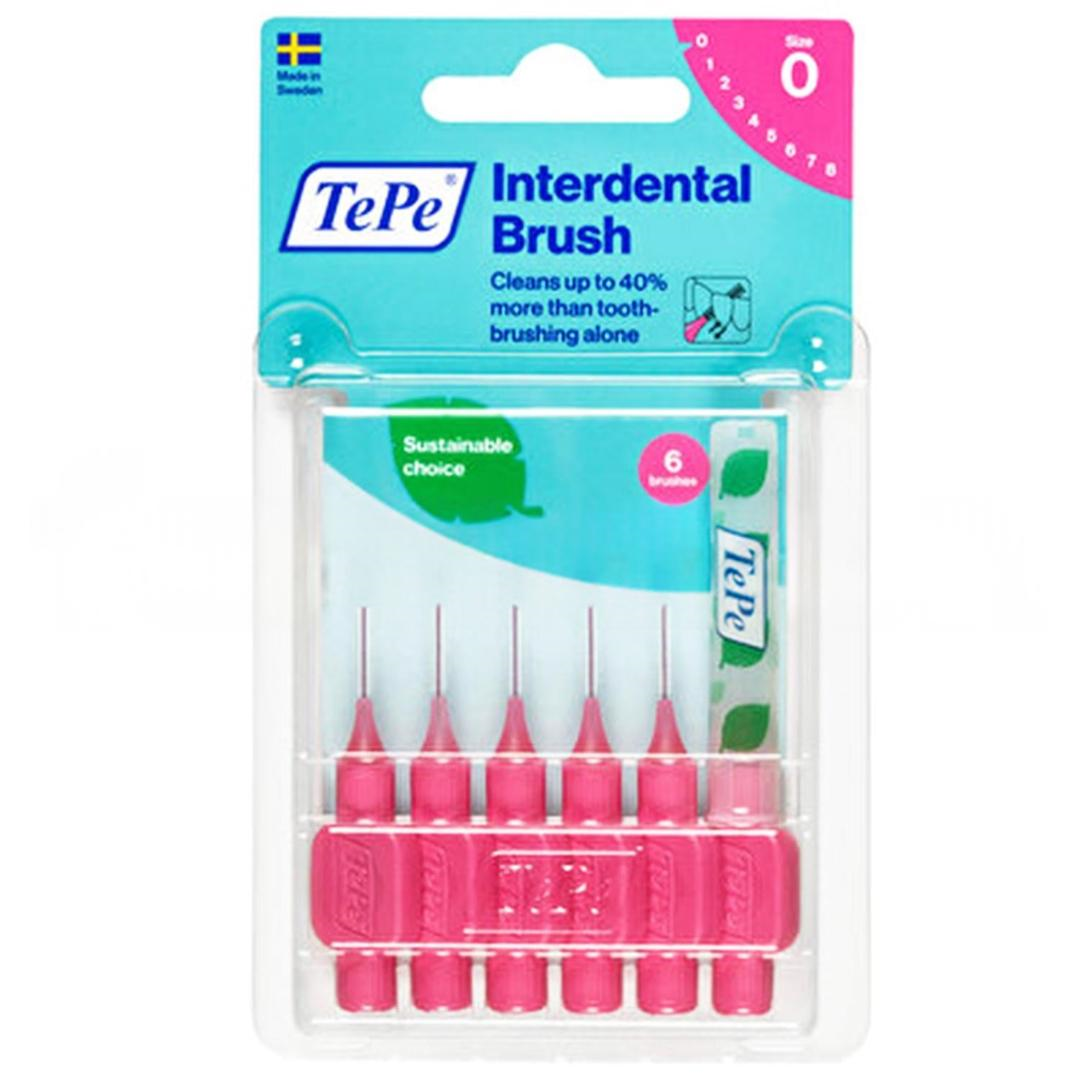 Tepe Interdental Arayüz Diş Arası Fırça 0.4 mm Pembe 6lı
