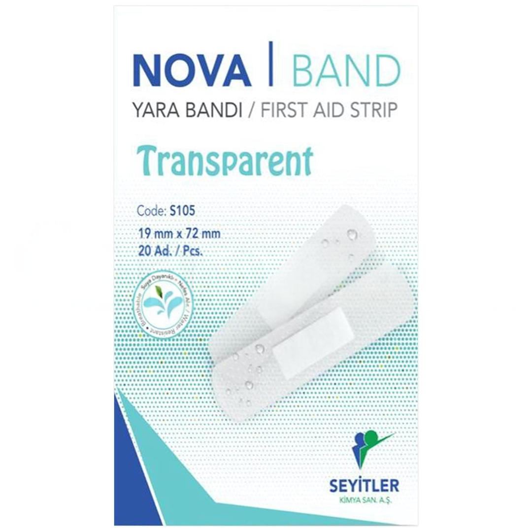 Nova Band Transprant Su Geçirmez Yara Bandı 20li