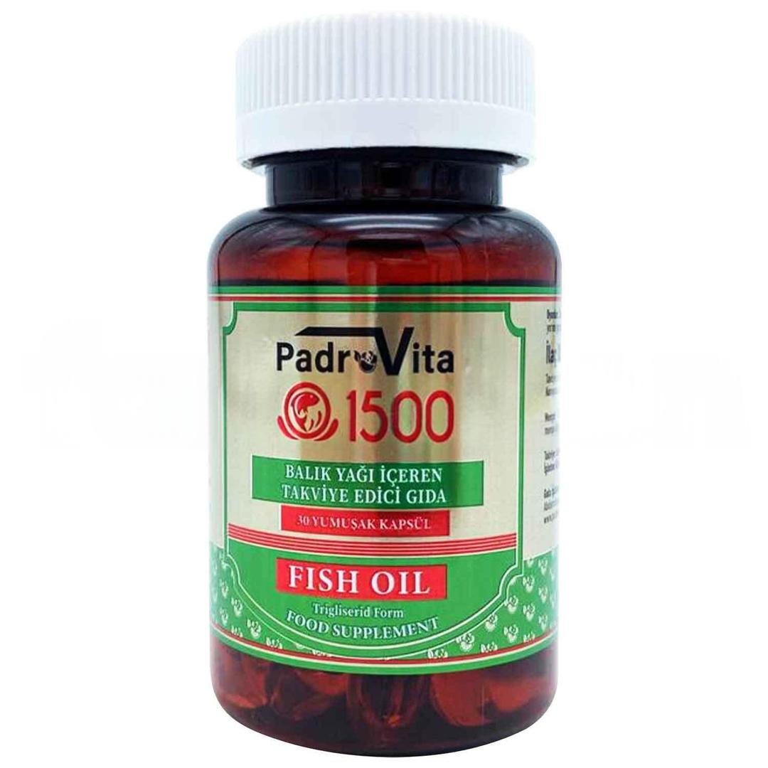 Padrovita Omega 3 1500 mg Balık Yağı 30 Kapsül