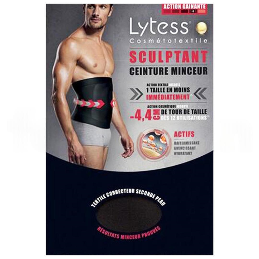 Lytess Men Sculpt Slim Slimming Belt Noir İnceltici ve Sıkılaştırıcı Etkili Erkek Korse xxxLarge Siyah