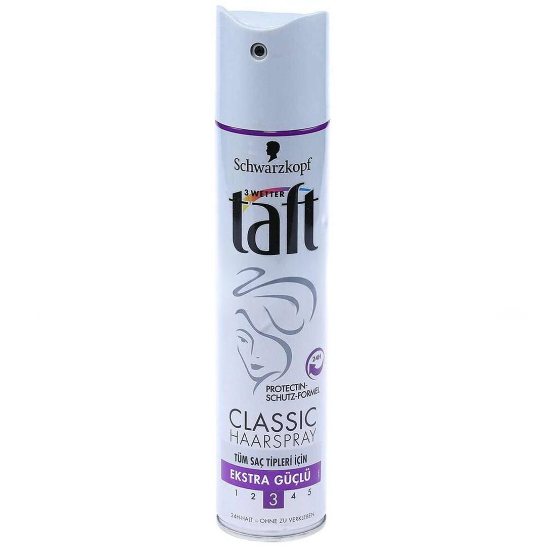 Taft Classic Extra Güçlü Saç Spreyi No: 3 250 ml