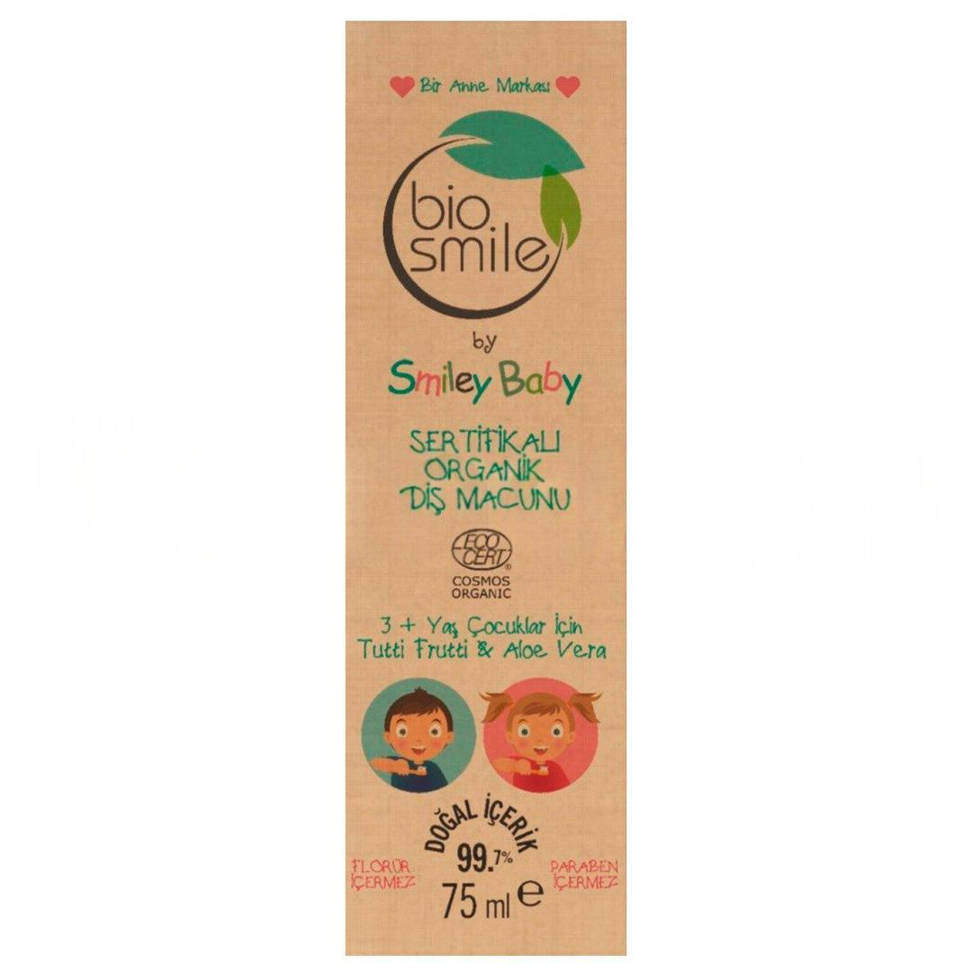 Bio Smile Organik Diş Macunu Tutti Frutti & Aloe Vera +3 Yaş 75 ml