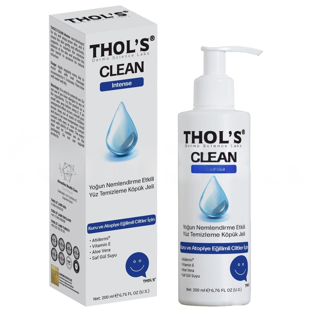 Thols Clean Intense TB3 Kuru ve Atopiye Eğilimli Ciltler İçin Yüz Temizleme Köpük Jeli 200 ml