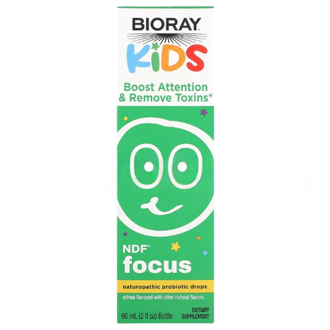 Bioray Kids Ndf Focus Naturopathic Probiotic Drops Citrus 2 Fl Oz 60 ml - İthal